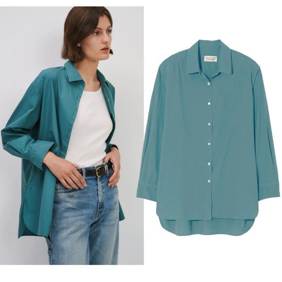 NILI LOTAN Yorke shirt sz XS NWT $325 Jade